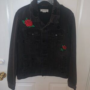 Ci Sono Black Denim Jacket